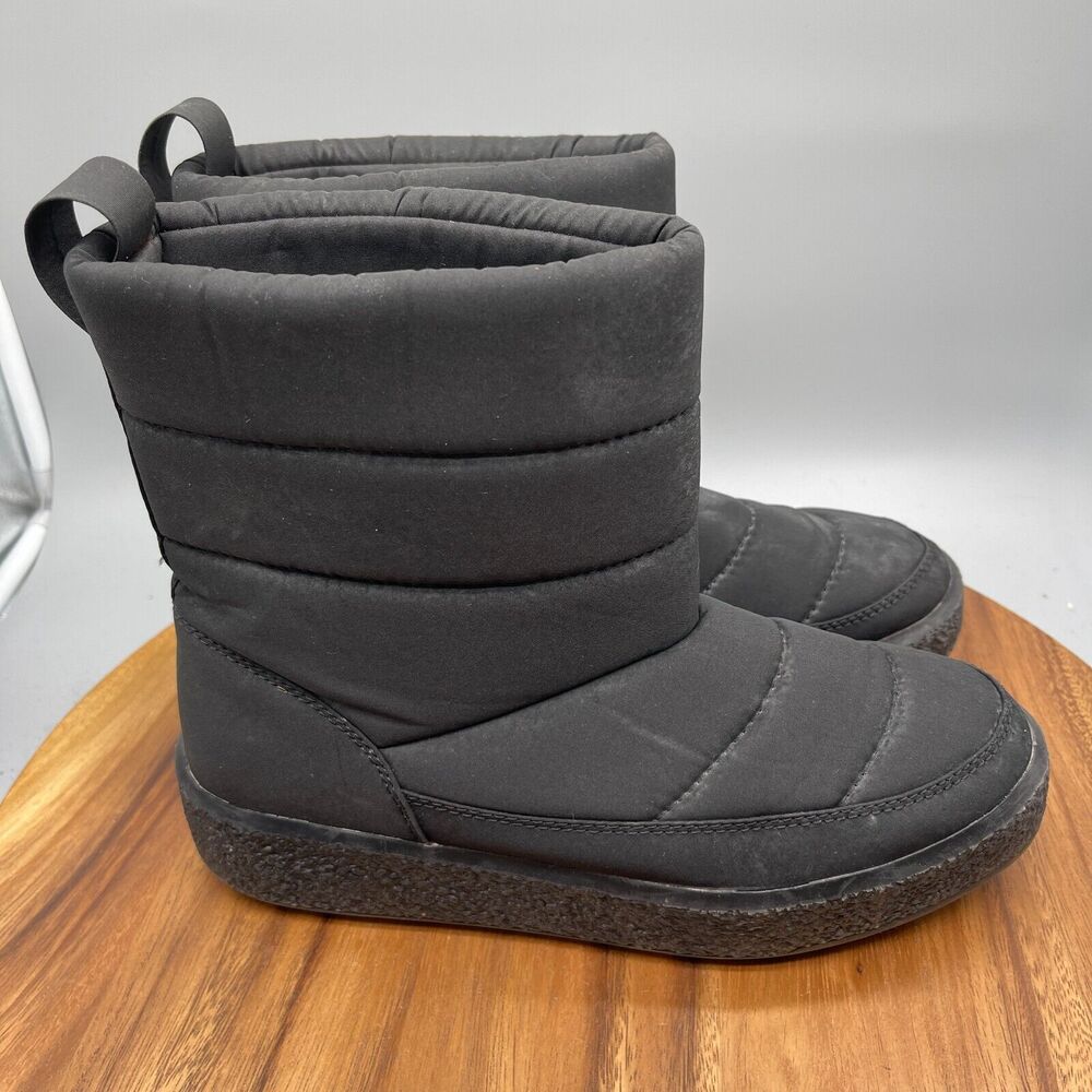 Madewell The Toasty Puffer Boots Womens Size 10 Black NH870 Snow